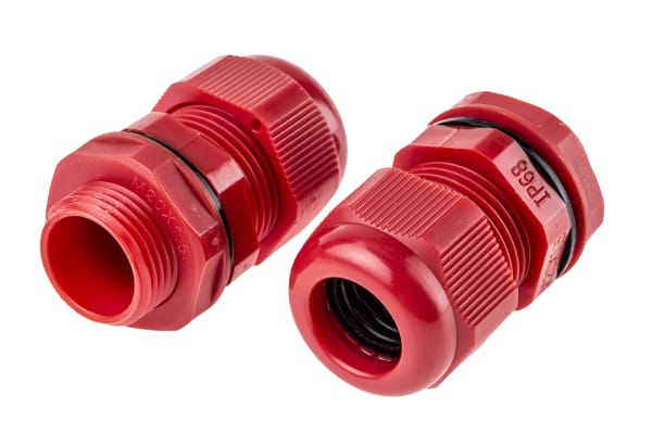 Product image for round topCable GlandM20 x 1.5 Red  IP68