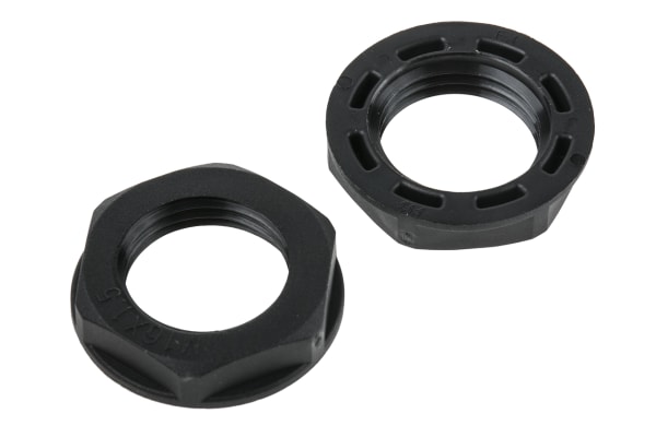 Product image for M16 x 1.5 Black locknut IP68