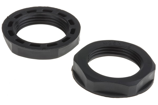 Product image for M25 x 1.5 Black locknut IP68