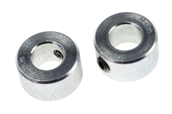 Product image for Steel Shaft Collar, One Piece, Bore 9mm