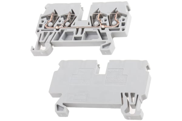 Product image for Terminal 4 conductor block 2.5mm grey-NO