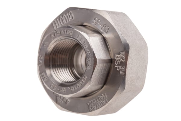 Product image for 1/2in F/Steel 316 Union F/F Joint