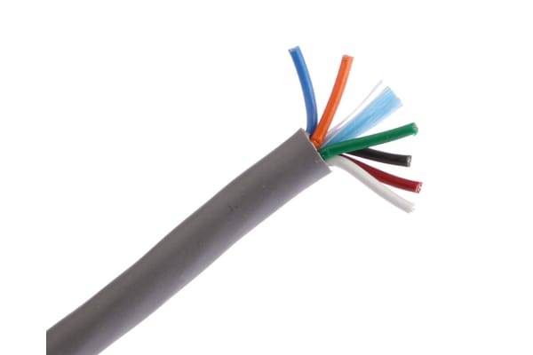 Product image for 22 AWG 6 core 300V unshielded cable 30m