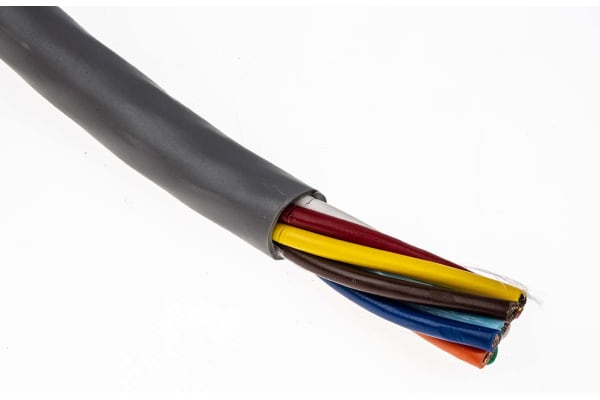 Product image for 18 AWG 8 core 300V unshielded cable 30m