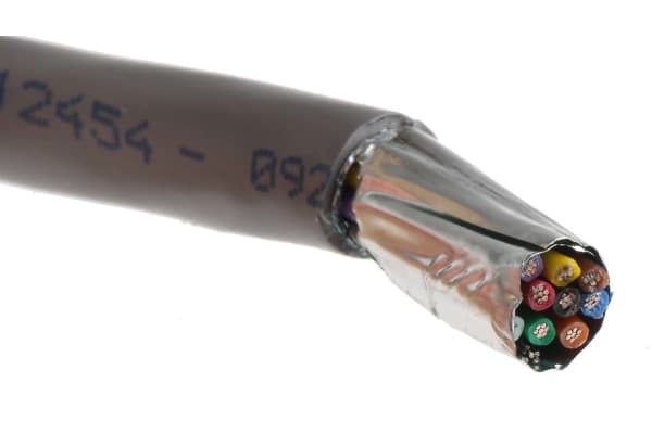 Product image for 22 AWG 10 core 300V foilshield cable 30m