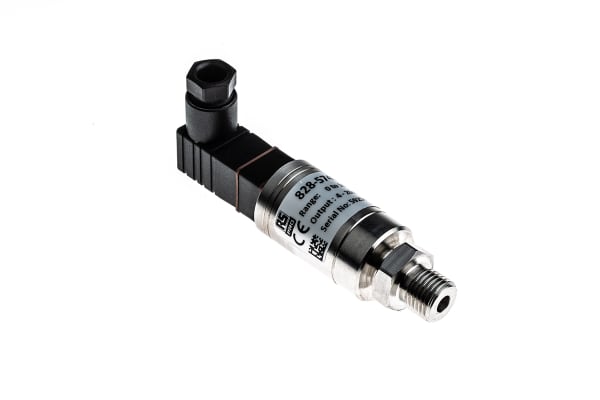 Product image for RS PRO Pressure Sensor for Air, Gas, Hydraulic Fluid, Liquid, Water , 16bar Max Pressure Reading Current