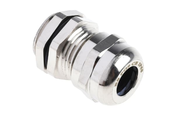 Product image for PG9 Brass Cable gland + locknut,4-8mm