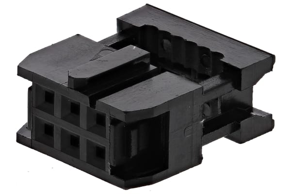 Product image for SOCKET, IDC, 2.54MM, 6WAY