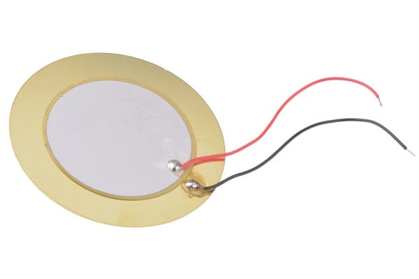 Product image for PIEZO SPEAKER ELEMENT 35MM DIA 50MM LEAD