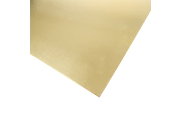 Product image for Brass sheet 600 x 300 x 0..9mm