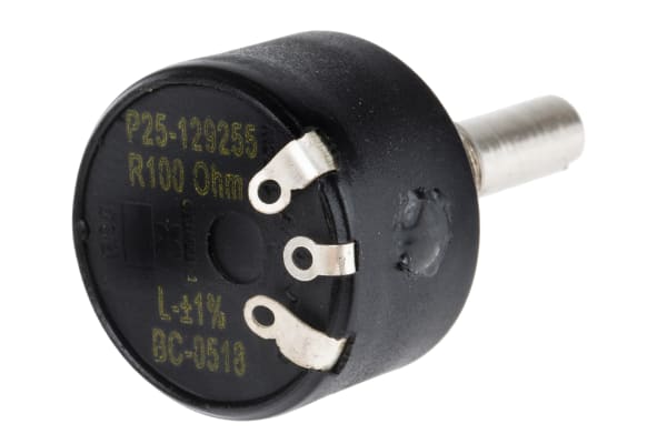 Product image for Potentiometer wirewound 100R 10% 1W