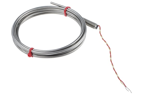 Product image for Type K Thermocouple,S/S, 3x2000mm + ANSI