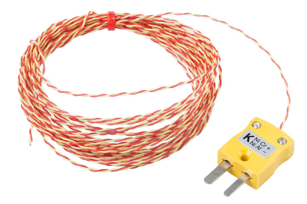 Product image for ANSI K thermocouple exposed Junction 5m
