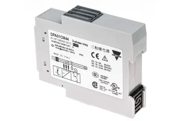 Product image for PHASE MONITOR SPDT 8/5A 208-480AC DIN