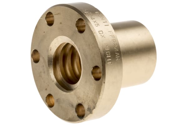 Product image for Flanged Bronze Nut for 24 X 5 Lead Screw