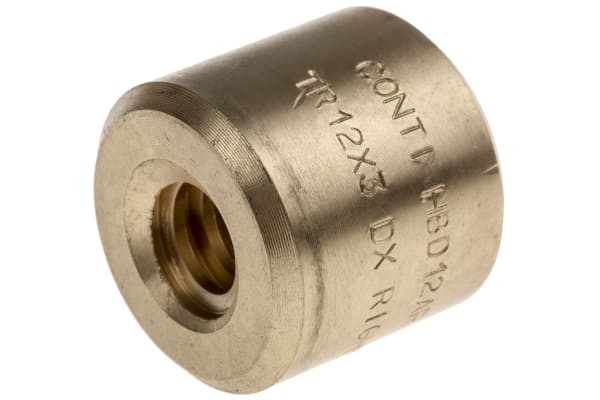 Product image for Round Bronze Nut for 12 X 3 Lead Screw