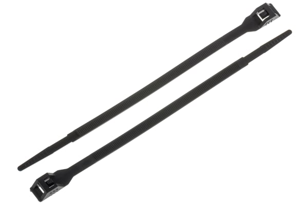 Product image for DOUBLE locking tie nylon Black 180x6mm