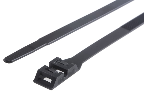 Product image for DOUBLE locking tie nylon Black 265x9mm