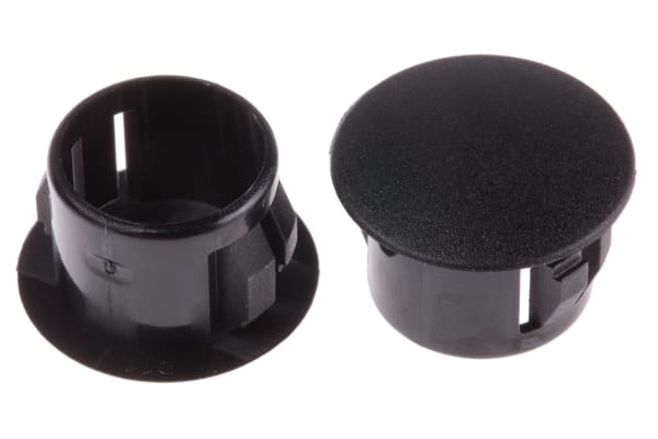 Product image for HOLE PLUGNylon 66 94v-2Black 12.7mm