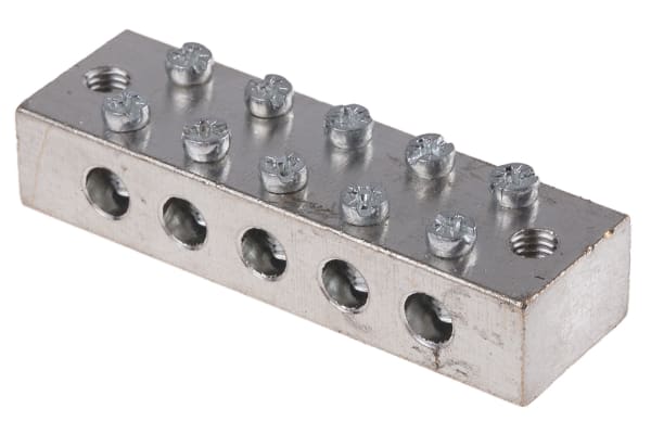 Product image for Brass Earthing Blocks 5 way