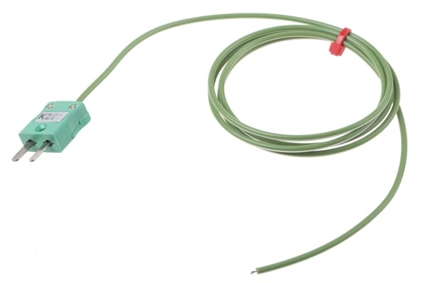 Product image for Type K Thermocouple + Plug, 1m