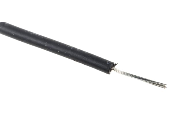 Product image for UL3321 Hook-up wire 22AWG Black 100m