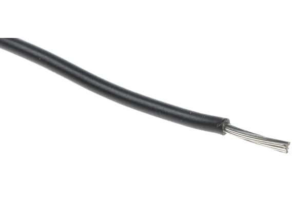 Product image for UL11028 Hook-up wire 22AWG Black 100m