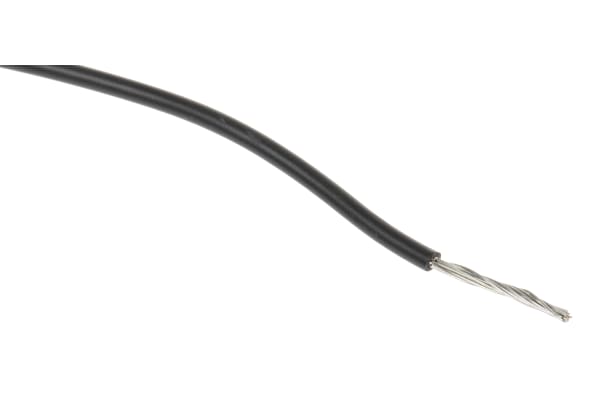 Product image for UL3266 Hook-up wire 26AWG Black 100m