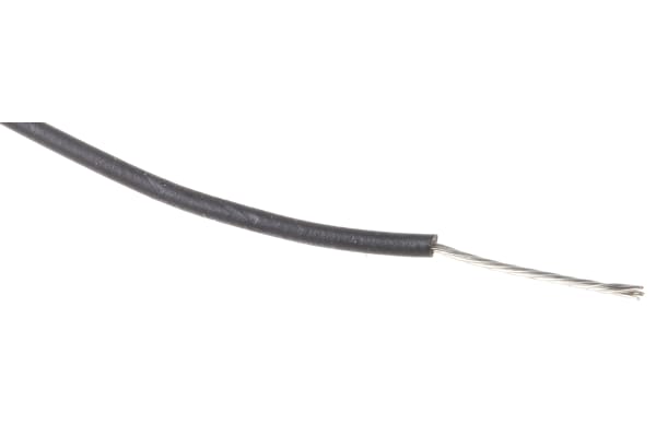 Product image for UL3266 Hook-up wire 24AWG Black 100m