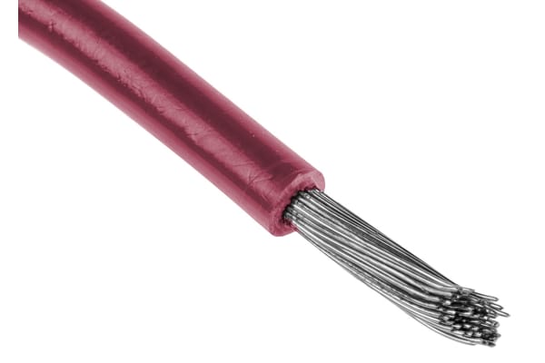 Product image for UL3266 Hook-up wire 24AWG Red 100m