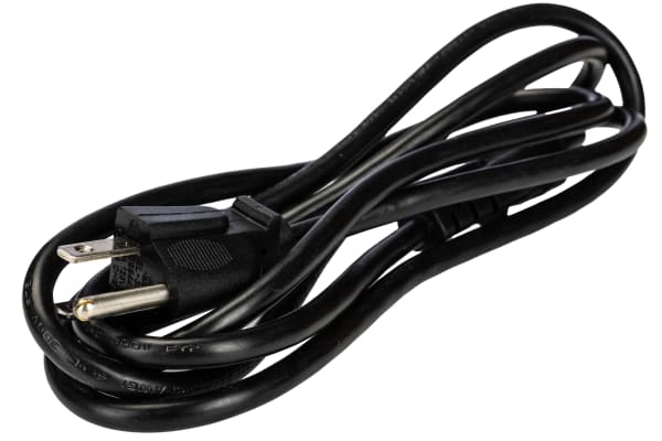 Product image for AC MAINS LEAD C5 WITH US PLUG