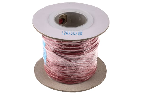 Product image for UL3239 Hook-up wire 22AWG Red 100m