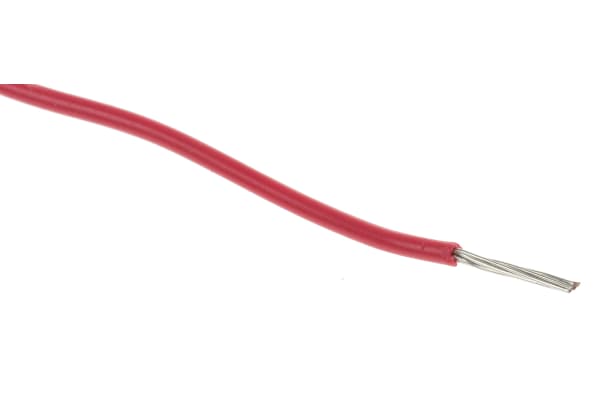 Product image for UL1430 Hook-up wire 24AWG Red 100m