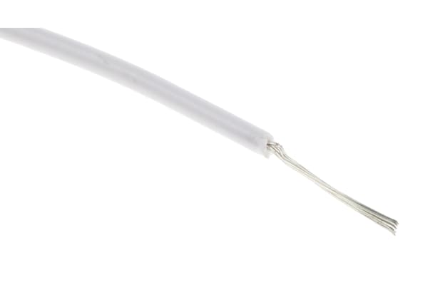 Product image for UL1007 Hook-Up wire 28AWG White 100m