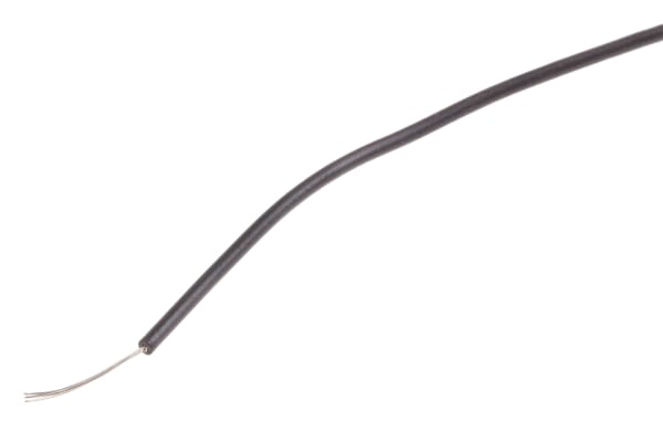 Product image for UL1007 Hook-Up wire 26AWG Black 100m