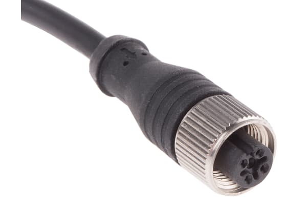 Product image for M12 Connector Female Straight,5W, 2m