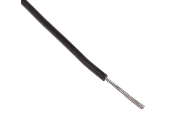 Product image for UL1429 Hook-Up wire 28AWG Black 100m