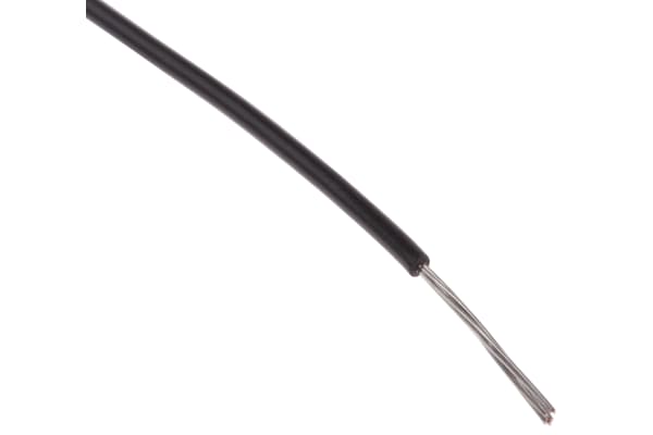 Product image for UL1429 Hook-Up wire 26AWG Black 100m