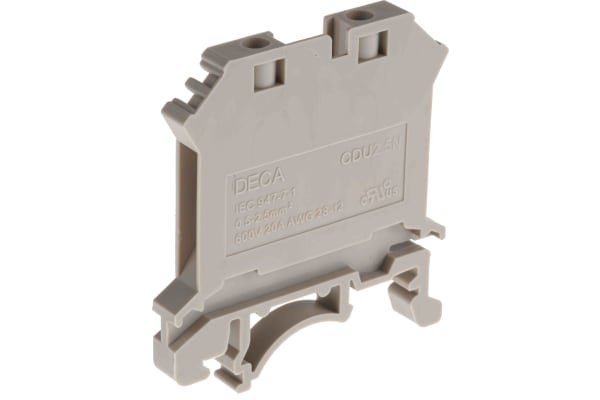 Product image for CDU2.5N Din Rail mini Terminal Blocks