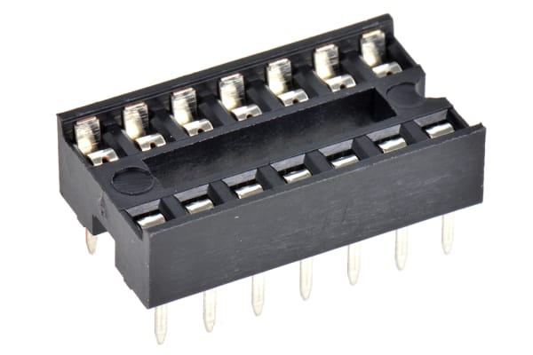 Product image for 2.54MM LOW PROFILE THT DIL SOCKET,14 WAY
