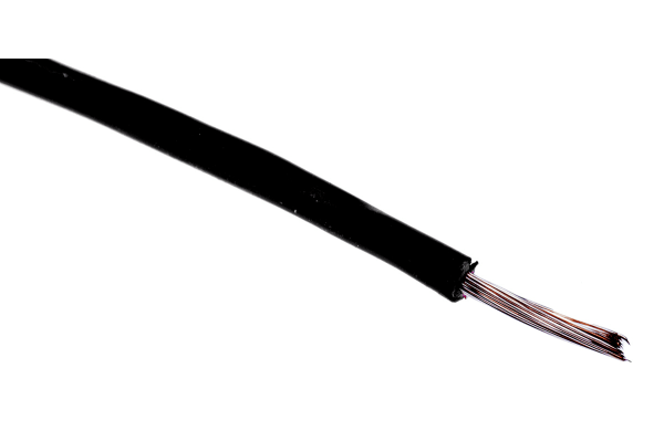 Product image for UL1569 Hook-Up wire 28AWG Black 100m