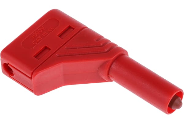 Product image for Hirschmann Test & Measurement Red Male Banana Plug - Screw Termination, 1000V ac/dc, 24A