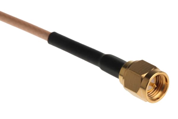 Product image for SMA NON-BOOTED CABLE ASSEMBLY RG-316 6"