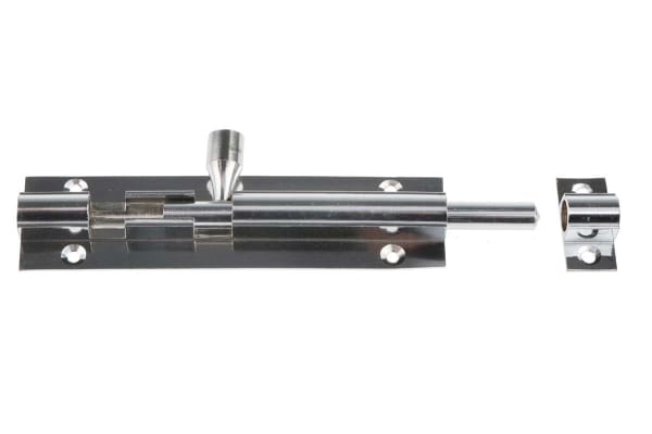 Product image for 100mm Chrome Plated Straight Barrel Bolt