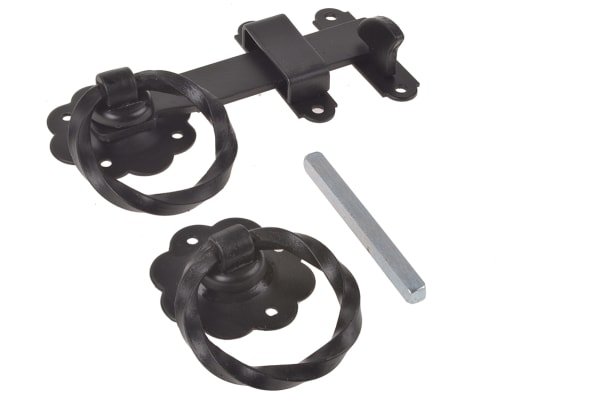 Product image for Epoxy Black Ring Gate Latch