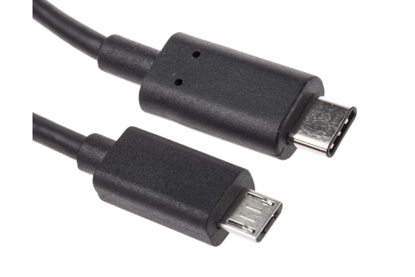 Product image for MICRO USB MALE TO TYPE C MALE 1MTR