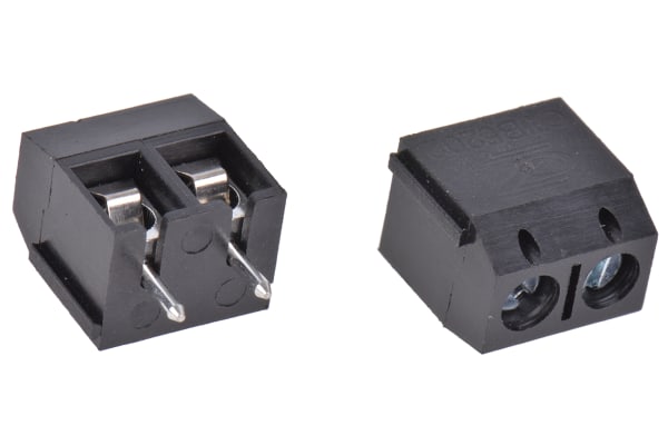 Product image for 5mm PCB terminal block, low profile, 2P