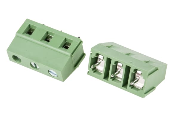 Product image for 7.5mm PCB terminal block, std profile,3P