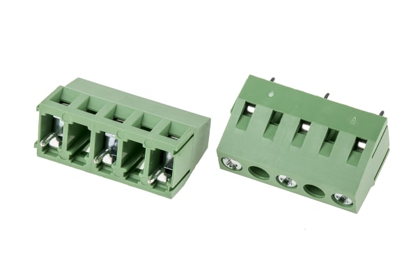 Product image for 10mm PCB terminal block, std profile, 3P