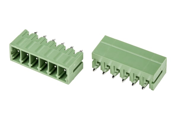 Product image for 3.5mm PCB terminal block, vert header,6P